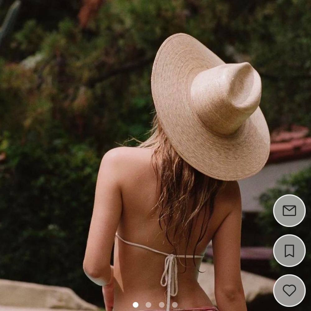 Lack of color Palma wide fedora